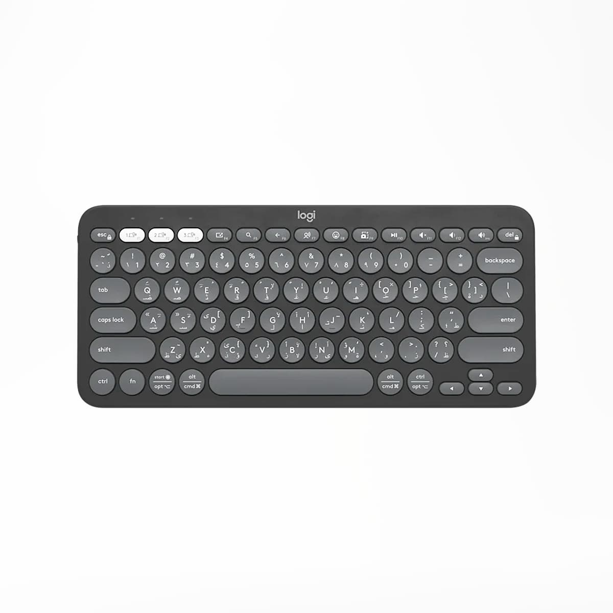 Logitech Pebble Keys 2 K380s Arabic Bluetooth Keyboard