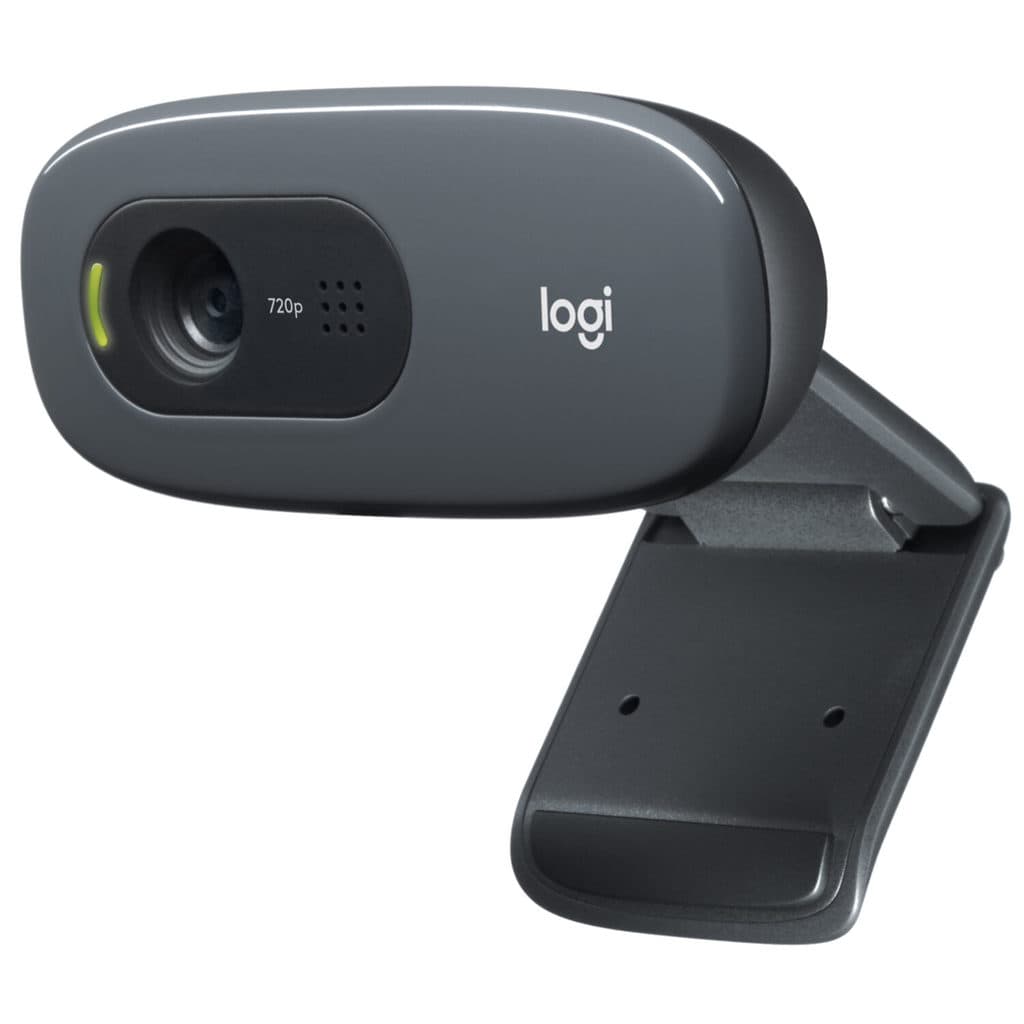 Logitech C270 HD Webcam – 720p/30fps Video with Noise-Reducing Microphone