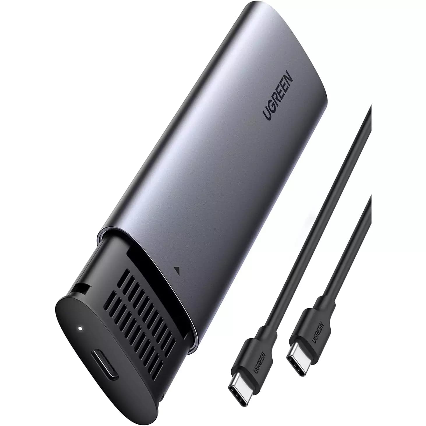 UGREEN CM400 M.2 NVMe SSD Enclosure – USB-C 3.1 Gen 2 to NVMe Adapter, 10Gbps Aluminum External SSD Case