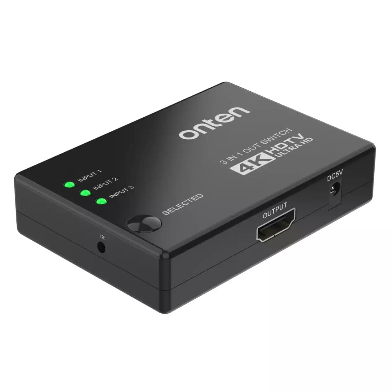 ONTEN CS341 HDMI Switch 3-in-1 Out – 4K HDMI Selector Box | 3 Devices to 1 Display Switch for TV, Monitor & Projector