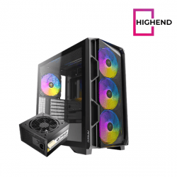 Case Antec AX1000 Lite 4Fan 120M ARGB+PSU Antec Atom G750  Gold SEMI-MODULAR