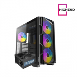 Case Antec AX1000 Lite 4Fan 120M ARGB+PSU Antec Atom B750