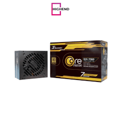 Seasonic Core GX-750 ATX3 750W Atx 3.1 80 Plus Gold Cybenetics Platinum Fully Modular Hydro Dynamic Bearing Fan Power Supply