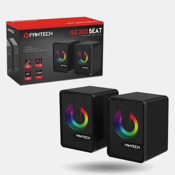 FANTECH BEAT GS203 PC Gaming Speakers With RGB Dynamic LED Lights