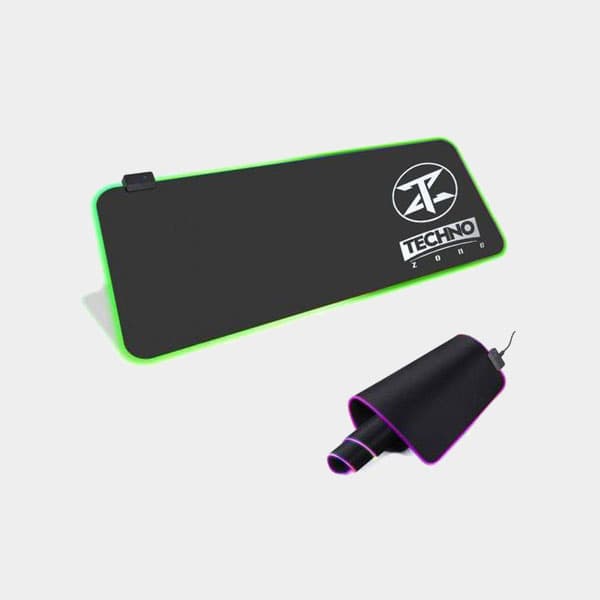 Techno Zone Multicolors RGB LED Luminous Gaming Mouse Pad