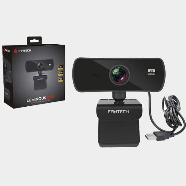 FANTECH LUMINOUS C30 1440P 2K QUAD HD USB Web Camera With Built-in Microphone FOR COMPUTER