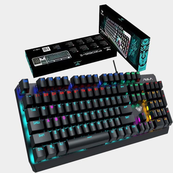 Aula F2066-II Arabic/English Mechanical Keyboard-Black