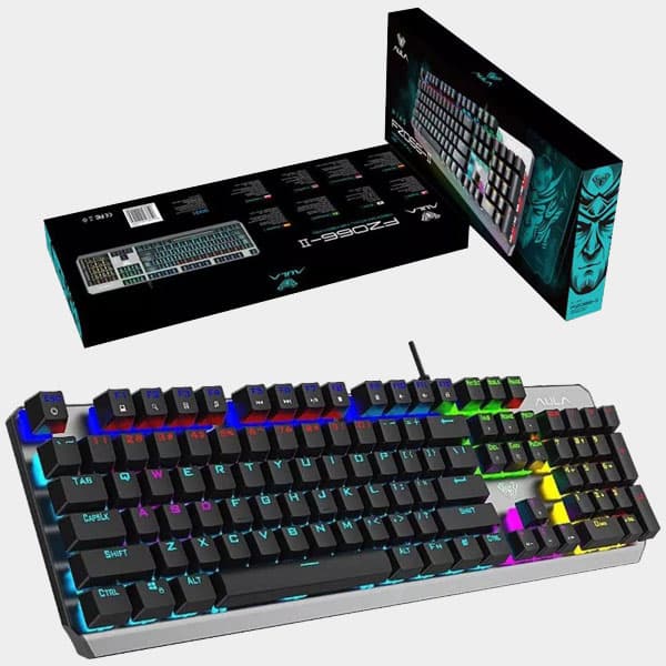 Aula F2066-II Arabic/English Mechanical Keyboard-Grey