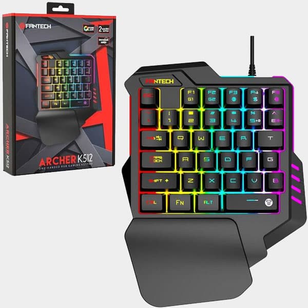 FANTECH Archer K512 One-Handed RGB Gaming Membrane Keyboard 35 Key