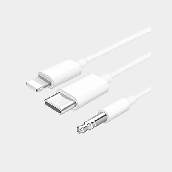 3.5mm Jack To Type-C/Lightning Audio Cable