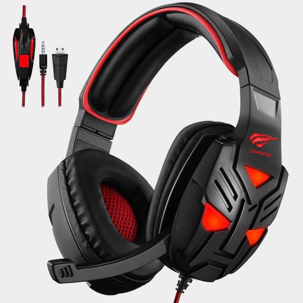 Havit Gamenote HV2229D TRANSFORMERS RED LED Gaming Headset