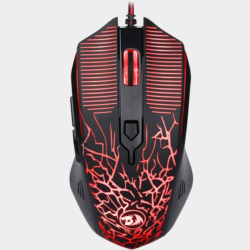 Redragon M608 wired gaming mouse ergonomic LED backlit