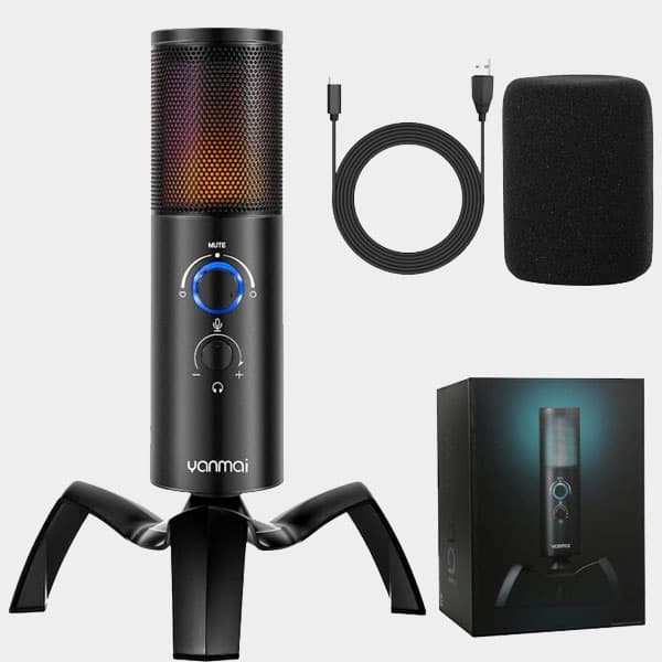 Yanmai RGB Q18 USB Gaming Condenser Microphone