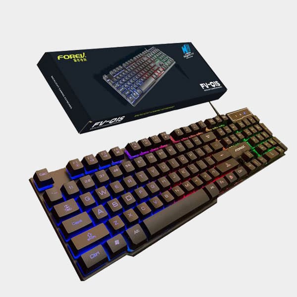 Forev FV-Q1S USB Membrane Rainbow Backlit LED