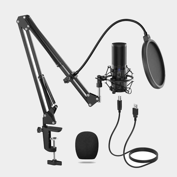 Yanmai Q9 Studio Capacitive Live Microphone with Stand
