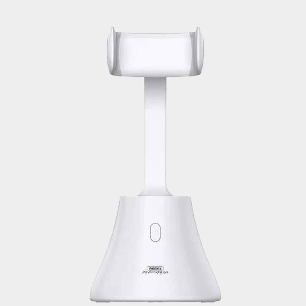 Remax P30 Live Streaming Gimbal Stabilizer Following The Shot, Holder 60 Rotation, Smart Shooting, Horizontal Vertical Switching – (White)