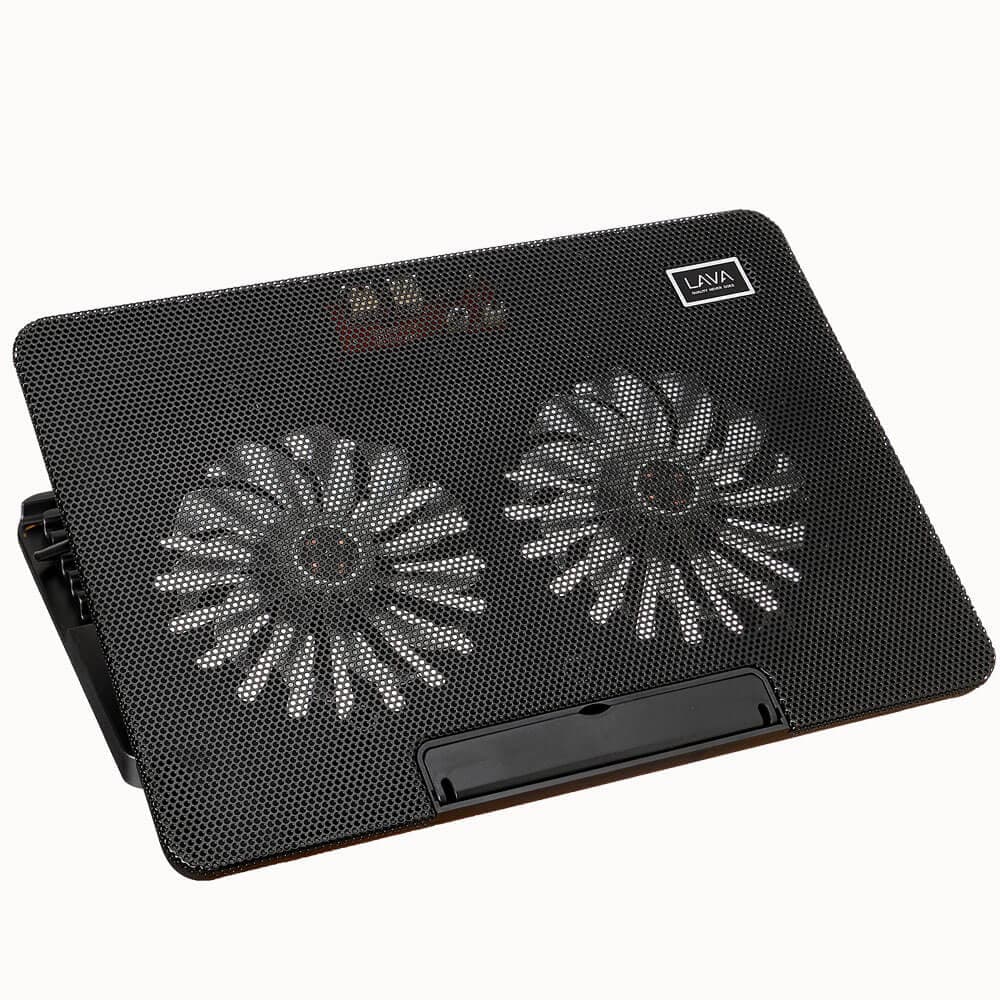 Lava ST-125 Laptop Cooling Pad With 2 Fan & Blue Led Lights | HighEnd