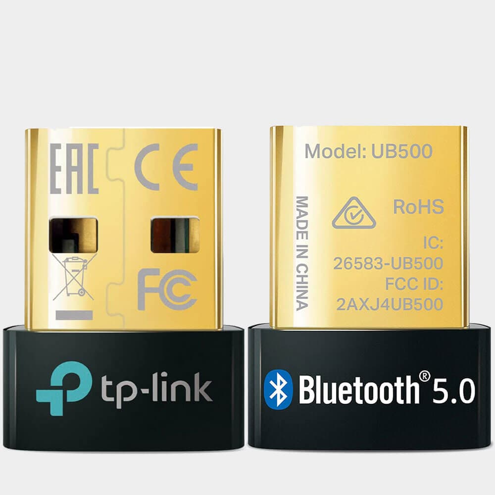 TP-Link USB Bluetooth Adapter for PC, 5.4 Bluetooth Dongle Receiver (UB500) Supports Windows 10/8.1/7 for Desktop, Laptop, Mouse, Keyboard, Printers, Headsets, Speakers, PS4/ Xbox Controllers