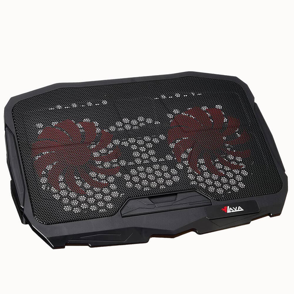 Lava ST-130 Laptop Cooling Pad With 2 Fan & Red Led Lights | HighEnd