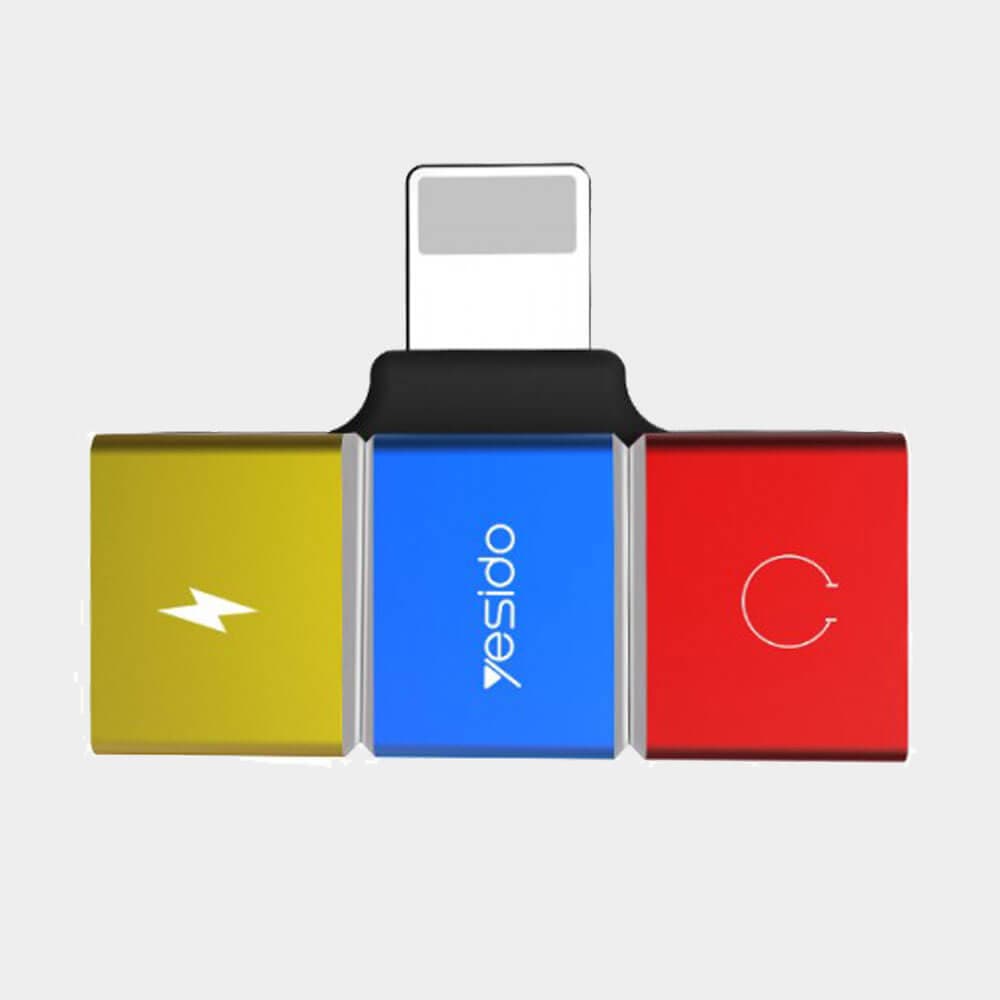YESIDO YAU08 Lightning to Dual Lightning Audio Adapter Converter