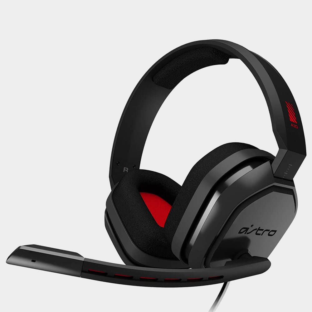 Logitech Astro A10 Gaming Headset Gen1 White (PC/PS4/PS5) | Grey/Red