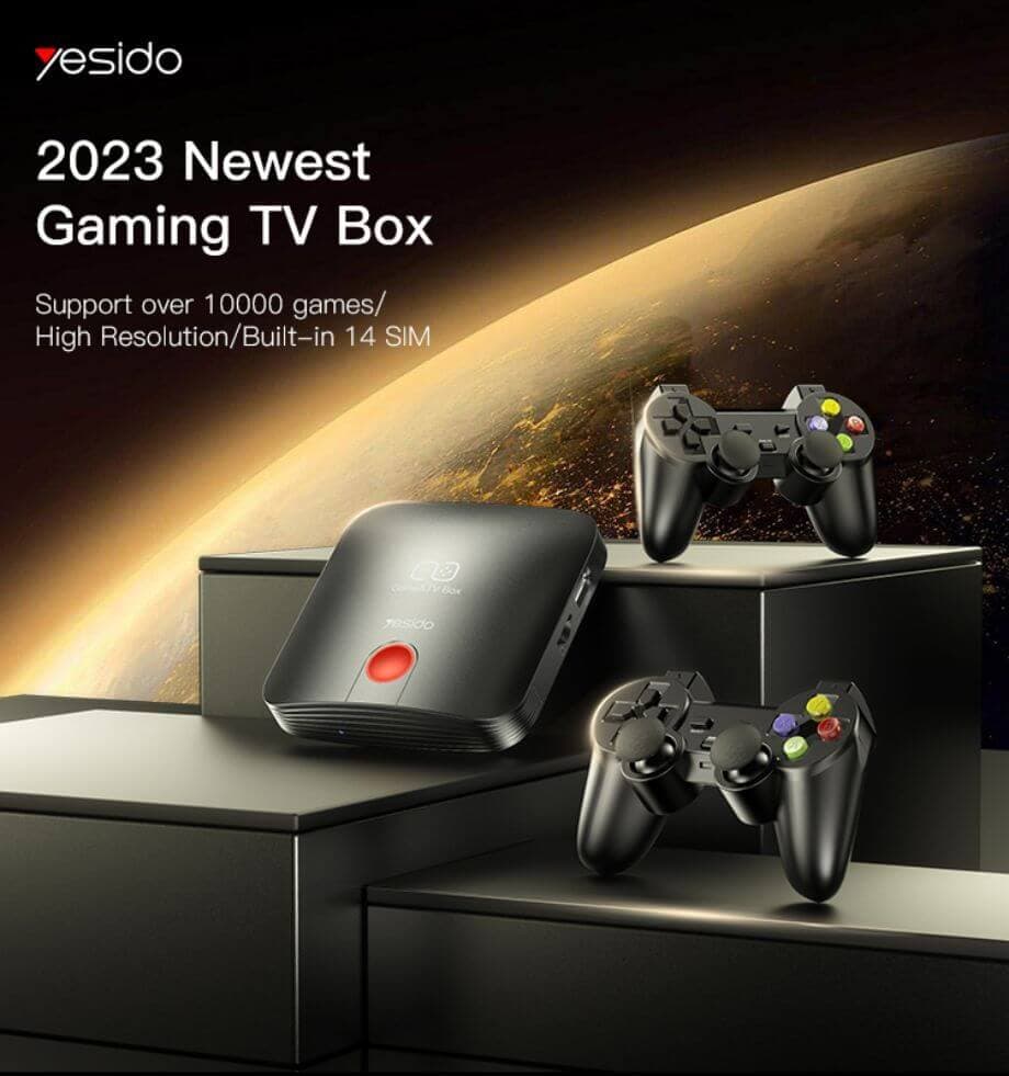 YESIDO TV & GAME BOX (TV12) 2G RAM/16G Storge | 4K decoding | HighEnd