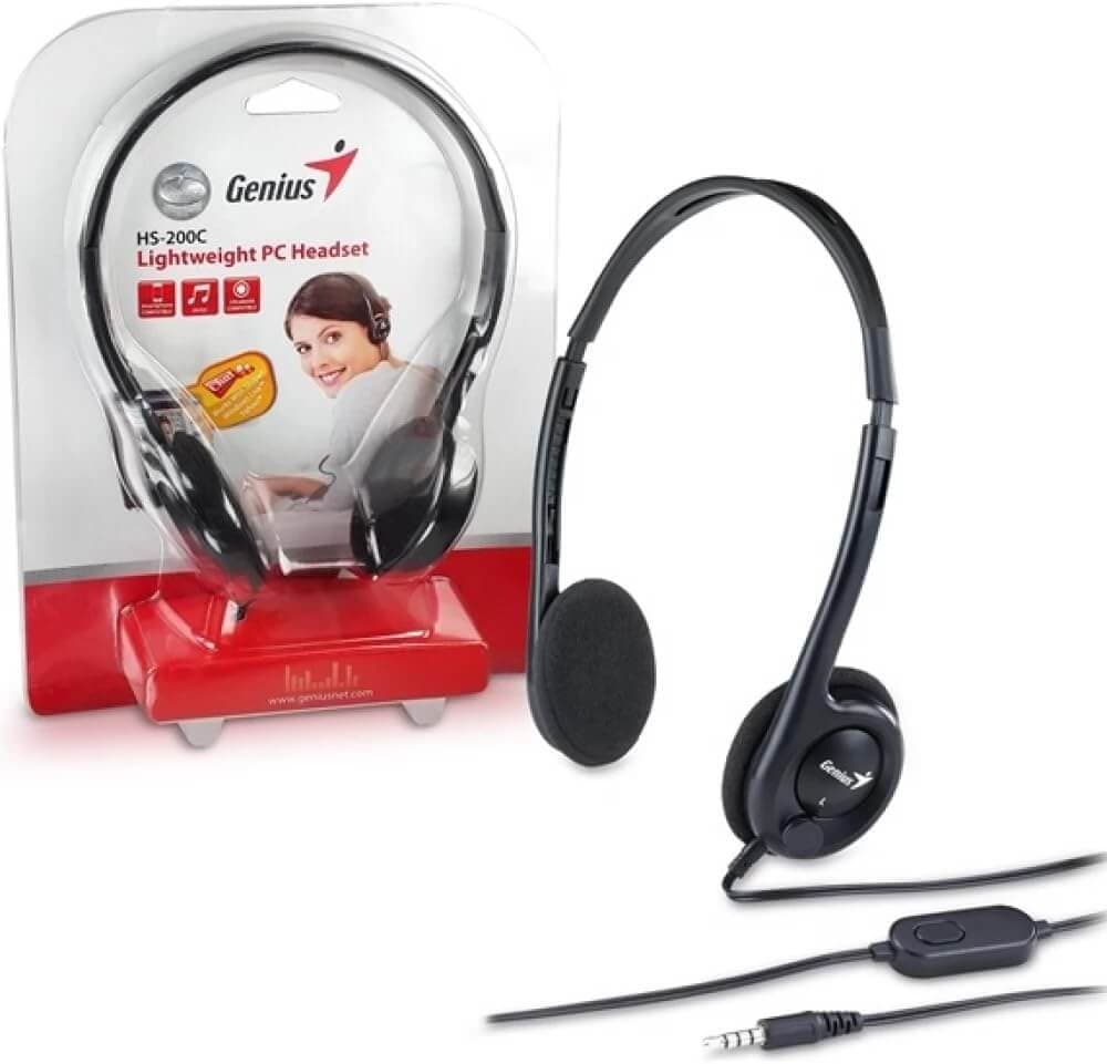 HS-M200C On Ear Office Headset Lightweight With Mic Noise-cancelling Microphone For Office, Call Center | 1 Jack for mobile phones and modern laptop | HighEnd