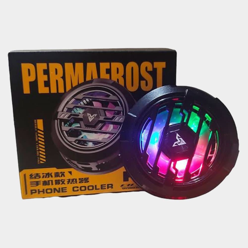 Phone cooler pad | semiconductor radiator & refrigeration fan | silent fan | RGB Led | type-c port | clip & magnetic to stick to the phone | HighEnd