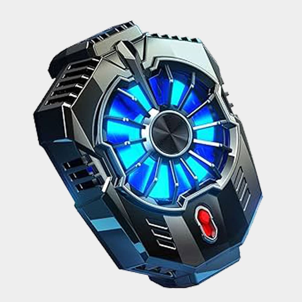 Gaming Mobile Phone cooling pad | semiconductor radiator & refrigeration fan | silent fan | Blue Led | type-c port | clip to stick to the phone