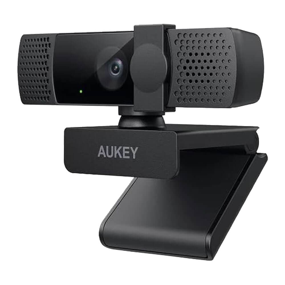 FHD 1080p Webcam with Privacy Cover – Full HD 1080p / 30fps – 2.1 Megapixel |1920P x 1080 | – Built-in Dual Stereo Microphone – Auto Light Correction | HighEnd
