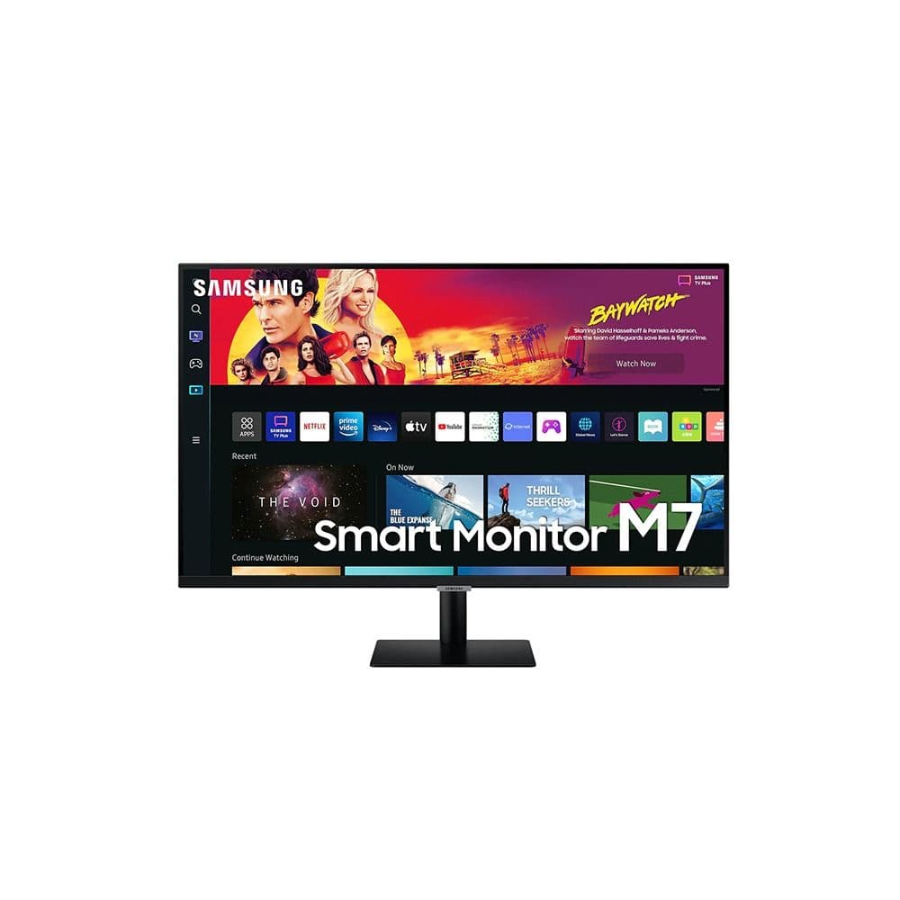 Samsung LS32BM700UM: UHD 4K 32″, 3840*2160 FHD-60hZ, 3 x USB / USB-C / 2 x HDMI Inputs – Wifi5 built-in – Bluetooth5.2 – Speakers – Remote Controller, voice assistant just by speaking. Directly command the monitor – even at a distance – and tell it what you need