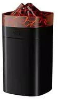 مرطب هواء بارد محمول بسعة 300مل مع إضاءة LED ليلية متغيرة الألوان، فواحة بخار هادئة تعمل بالـ USB للمكتب، غرف النوم، والسيارة - متوفر بـ ألوان عصرية (اسود 1)