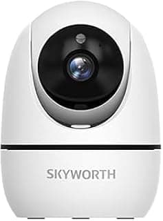 SKY-WORTH H30P 3MP Indoor Security Camera with WiFi 6 Color Night Vision 360° Rotation with Microphone and Speaker