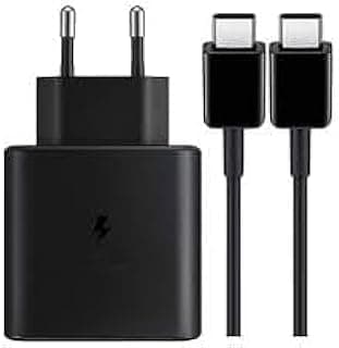 45W Super Fast Charger with Type-C to Type-C Cable, Black for USB Type C Laptops and Laptops (Black)