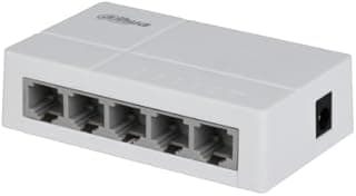 مفتاح سطح المكتب DH-SF1005L بـ5 منافذ ايثرنت سريع، مفتاح شبكة غير مدار 10/100 ميجابت في الثانية، التوصيل والتشغيل، تصميم صغير للمنزل والمكتب وأنظمة سي سي تي في من داهوا، موديل DH-SF1005L