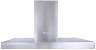 شفاط مطبخ بيوريتي - 650 م³/ساعة - 3 سرعات - فلاتر ألومنيوم وكربون - LED - شكل T - فضي - FLATO X 90cm