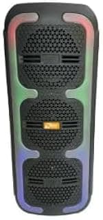 زيرو الكترونيكس مكبر صوت بلوتوث محمول ZR690S مع اضاءة RGB، اسود، مكبر صوت لاسلكي خارجي