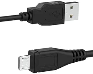 كابل شحن يد تحكم PS4، كابل شحن Micro USB لبلايستيشن 4، طول 6 قدم، عبوة من 2