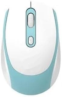 FOREV FV-F50 Wireless Mouse – 2.4G Wireless Office Business mic – 3 Buttons – 1600DPI – Energy saving – Ergonomic Design – Effective distance 10m – 1x AA Battery included (Blue/White)