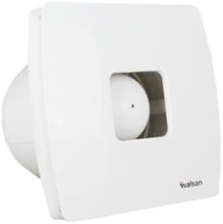 شفاط ومروحة شفط للحمام 5 إنش (120mm) بحجم 12سم - تهوية فعالة وتصميم مدمج لون ابيض