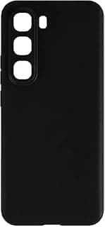 Soft Case Compatible with Infinix Hot 60 Pro Plus 4G, Slim Shockproof Bumper Protective Back Cover, Anti-Scratch Flexible Shell, Grip-Friendly(Black)