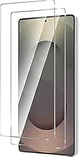 Full Glue Glass Screen Protector for Samsung Galaxy S25 Ultra, 3D Curved Screen Protector, Ultrasonic Fingerprint Support, 9H Hardness, Anti-Scratch, Case Friendly, HD Coverage -