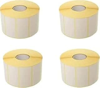Barcode Roll Thermal Sticker, 25x38mm Size, 1500 Count Pack of (4)