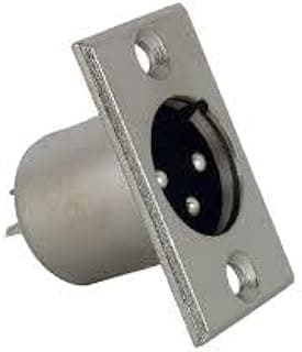 XLR Connector Metal Panel Mounted 3Pin Male 1 PCS