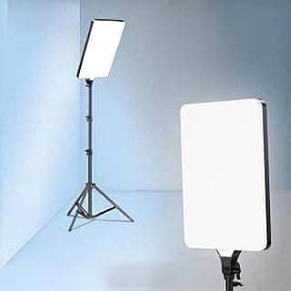 Ring Light, LED Flashing Light Panel - Model - RL-24 + Remote Control + Metal Stand 2M - For Smartphone, Camera, YouTube Video White