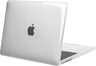 جراب حماية صلب AWH متوافق مع MacBook Air مقاس 13.6 بوصة إصدار 2022 A2681 بشريحة M2 مع شاشة Liquid Retina وTouch ID، غطاء حماية بلاستيك صلب (شفاف كريستالي)
