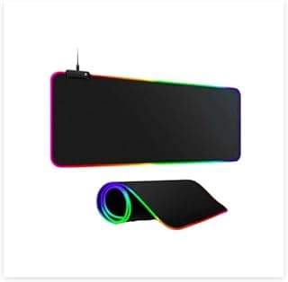 XMG-02 لوحة ماوس للألعاب مع إضاءة RGB، سطح أسود، حجم كبير جولدن تك