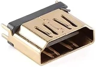 وصلة HDMI Type A أنثى، واجهة وسائط متعددة عالية الوضوح - 19 سن، مطلية بالذهب
