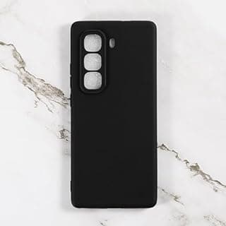 TPU Phone Case Compatible with Infinix Hot 50 5g, Slim Shockproof Soft Cover with Anti-Scratch Design and Precise Cutouts for Full Protection (Black)