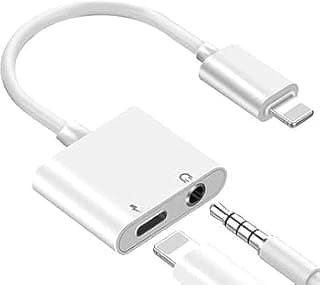 موزع محول Lightning لسماعتين وشاحن، 8-Pin يدعم المكالمات والاستماع للموسيقى والشحن، محول 2 في 1 - موزع صوت وشحن للايفون متعدد الألوان (4)
